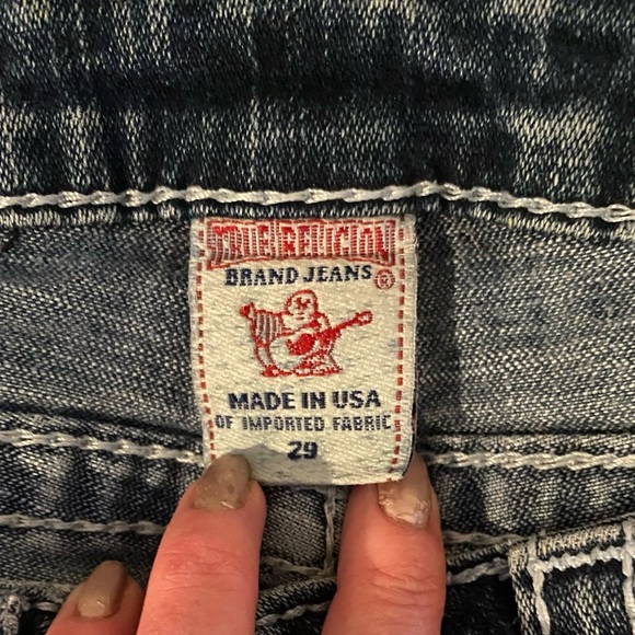 True Religion Women's Jeans JOEY Big T Low-Rise 10503NBT - Size 29 - Picture 5 of 8